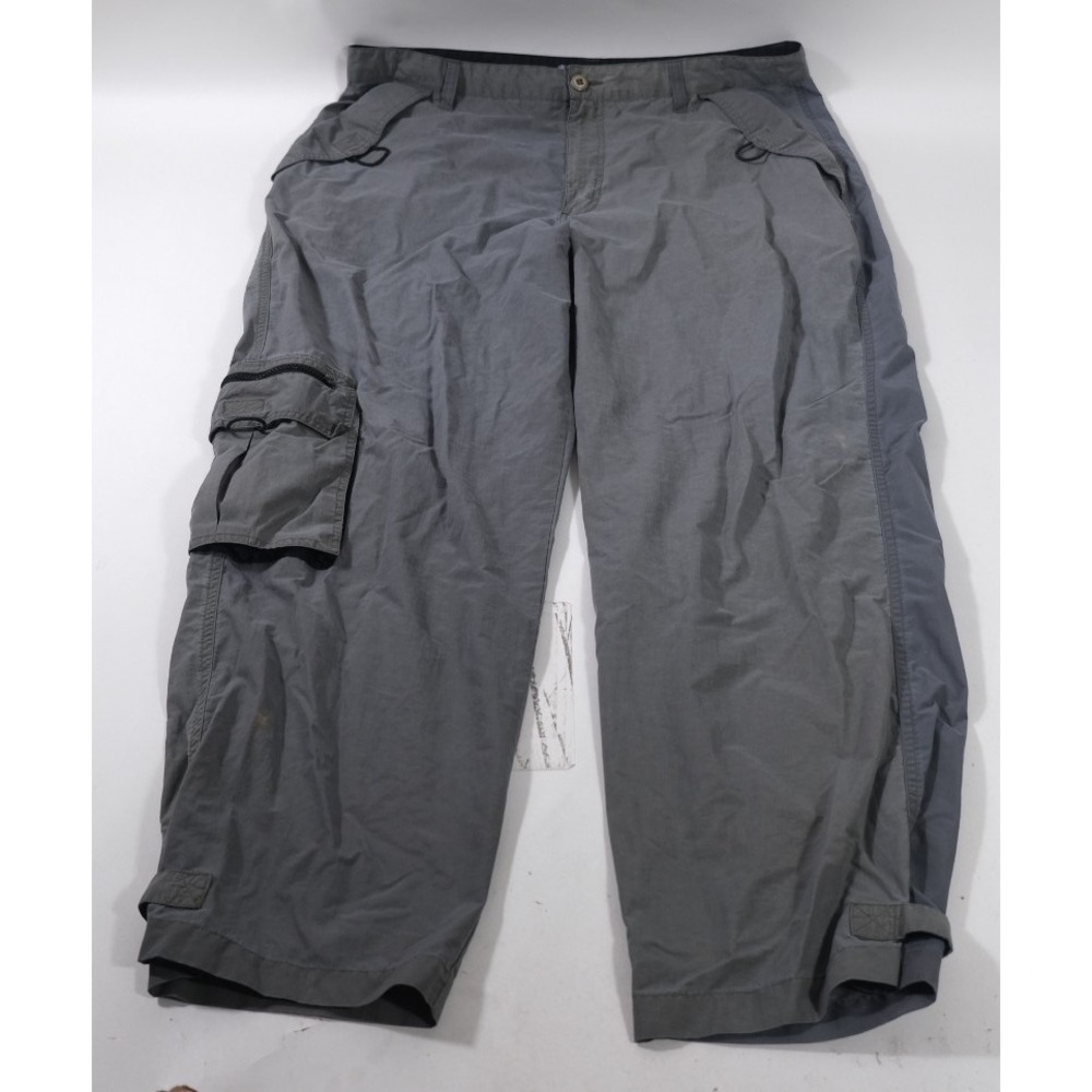 Utility Cargo Pants Mens 38 Grey Color Block Tactical Ripstop Outdoor Bottoms